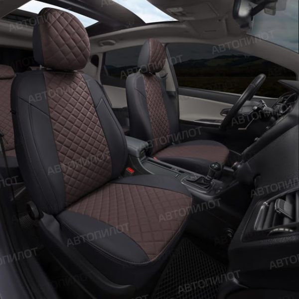 Чехлы Автопилот Экокожа Ромб на Москвич 3 (2022+) Чехлы Автопилот Экокожа Ромб на Москвич 3 (2022+)
