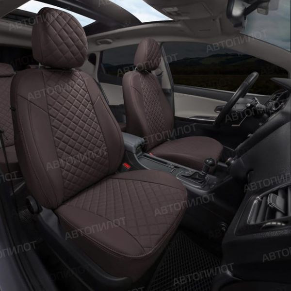 Чехлы Автопилот Экокожа Ромб на Москвич 3 (2022+) Чехлы Автопилот Экокожа Ромб на Москвич 3 (2022+)