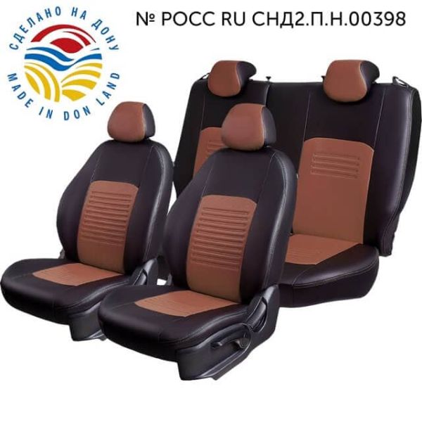 Чехлы Экокожа Турин Классик на Nissan Sentra 7 (B17) 2012-2017 г.в.